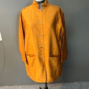 Kushiro Indian silk top in gold